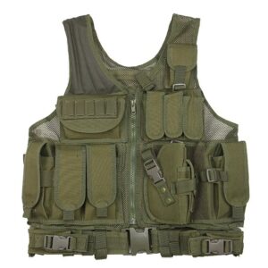 Tactical Vest With Pockets And Adjustable Belt 01